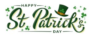Happy st patricks day banner